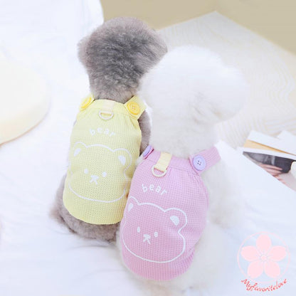人気商品超目玉 ペット 服 安い 犬 春 夏 くまちゃん 柄 タンクトップ かわいい 可愛い ハイブランド 猫 ドッグ ウェア