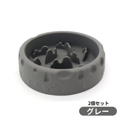 3日で出荷 2個セット 早食い防止 猫犬通用 ペット用 スローフィーダー ダイエット 食べ過ぎ スローフードペット 餌入れ 厚く お皿 餌入れ エサ入れ フードボウル ペットボウル フード おしゃれ