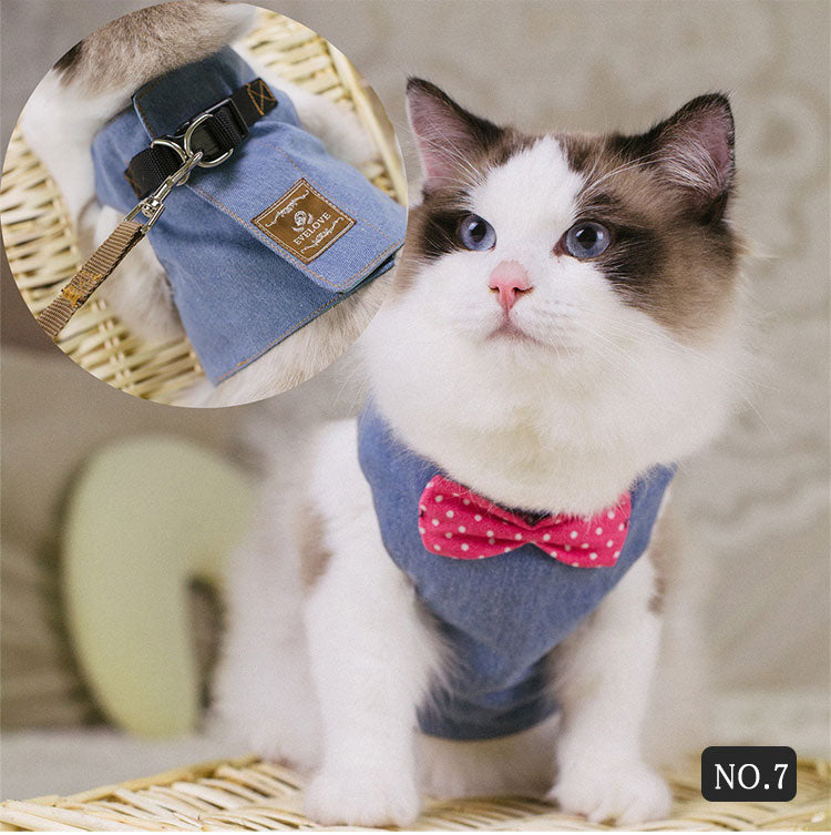 ペット用品猫用ハーネス＆リードのセット S M L