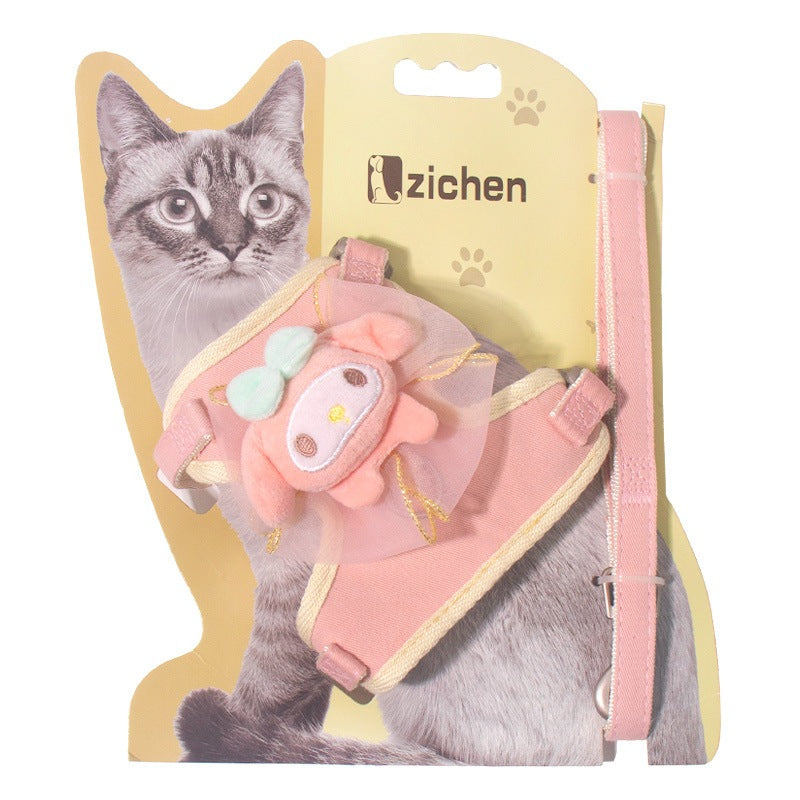猫用 68 ペットハーネス 犬用ハーネス ネコ用ハーネス お散歩 犬 ハーネスリードセット シンプル ペット用品 ハーネス 小型犬 胴輪 お出かけ おしゃれ 中型犬 簡単装着 2点セット リーシュ 犬