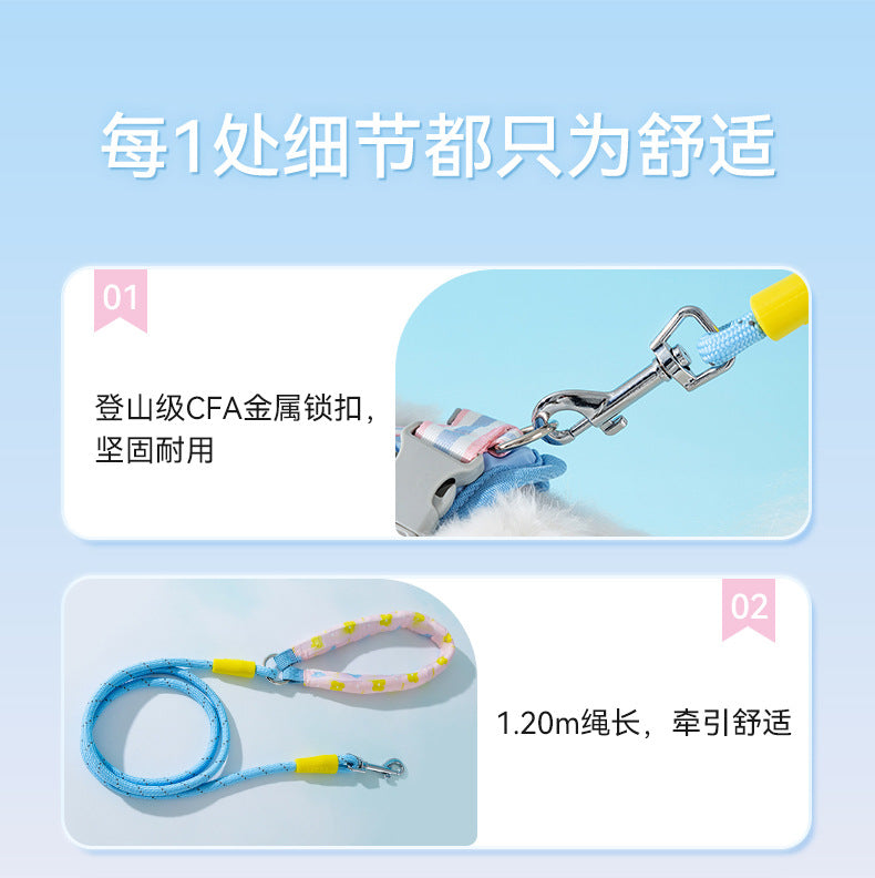 犬 リード ハーネス 紐 散歩紐 犬用デニムハーネス＆リード けん引ロープ ペット用品 s07