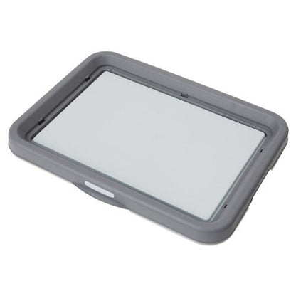 <a href="https://www.qoo10.jp/gmkt.inc/Search/brand.aspx?brandno=66334" target="_blank" class="title_brand" id="btn_brand" title="ペティオ">ペティオ</a>片手でらくらく ドッグトレー グレー 灰 レギュラー 犬用トイレ トイレトレー 樹脂 犬 片手で開閉