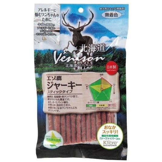 <a href="https://www.qoo10.jp/gmkt.inc/Search/brand.aspx?brandno=104808" target="_blank" class="title_brand" id="btn_brand" title="アスク">アスク</a>ベニスンエゾ鹿ジャーキースティック150G