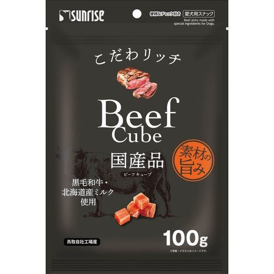 <a href="https://www.qoo10.jp/gmkt.inc/Search/brand.aspx?brandno=26472" target="_blank" class="title_brand" id="btn_brand" title="マルカン">マルカン</a>こだわリッチ ビーフキューブ 100g