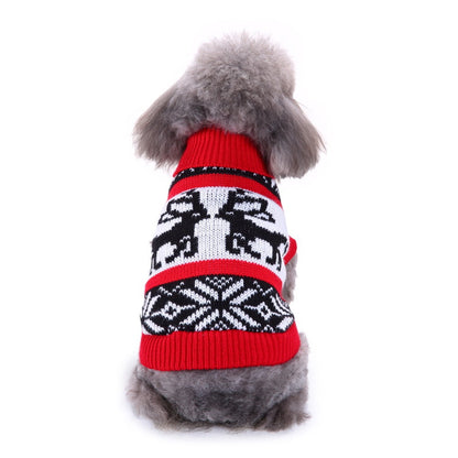 2023年新作入荷　ペット服 犬　服　Tシャツ ドッグウェア犬服クリスマス衣雪花セーターハロウィンペット服セーターヘラジカ衣犬セーター