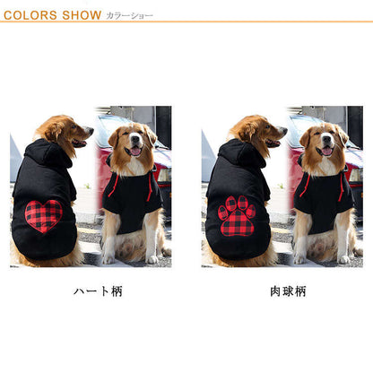 メガ割 無中型チェック薄ドッグウエパーカ大型フード付猫犬XS-6スウェッお散小型おしゃ可愛大きいサイ小さいサイズ