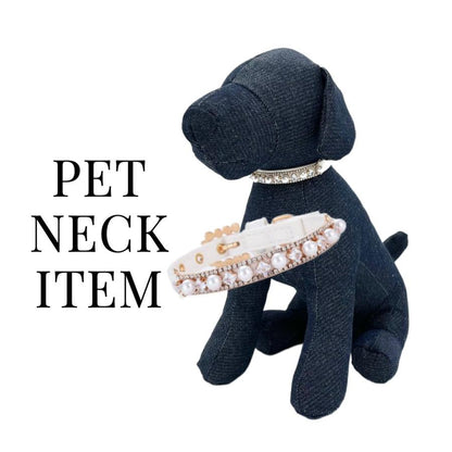 キラキラ pet Accessory ペットアクセサリー チョーカー おしゃれ首輪 neck 猫用首輪 パール 首輪 犬用首輪
