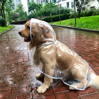 犬レインコート つなぎレインコート ペットウェア ペット服 薄手 犬用 ドッグウェア カッパ 大型犬 犬用ウェア 可愛い ペット用品