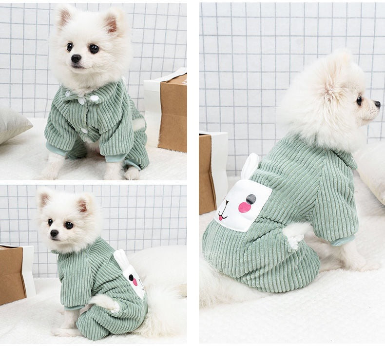 人気秋冬新しいペットウェア かわいい厚手ペット服 暖かい 快適犬洋服