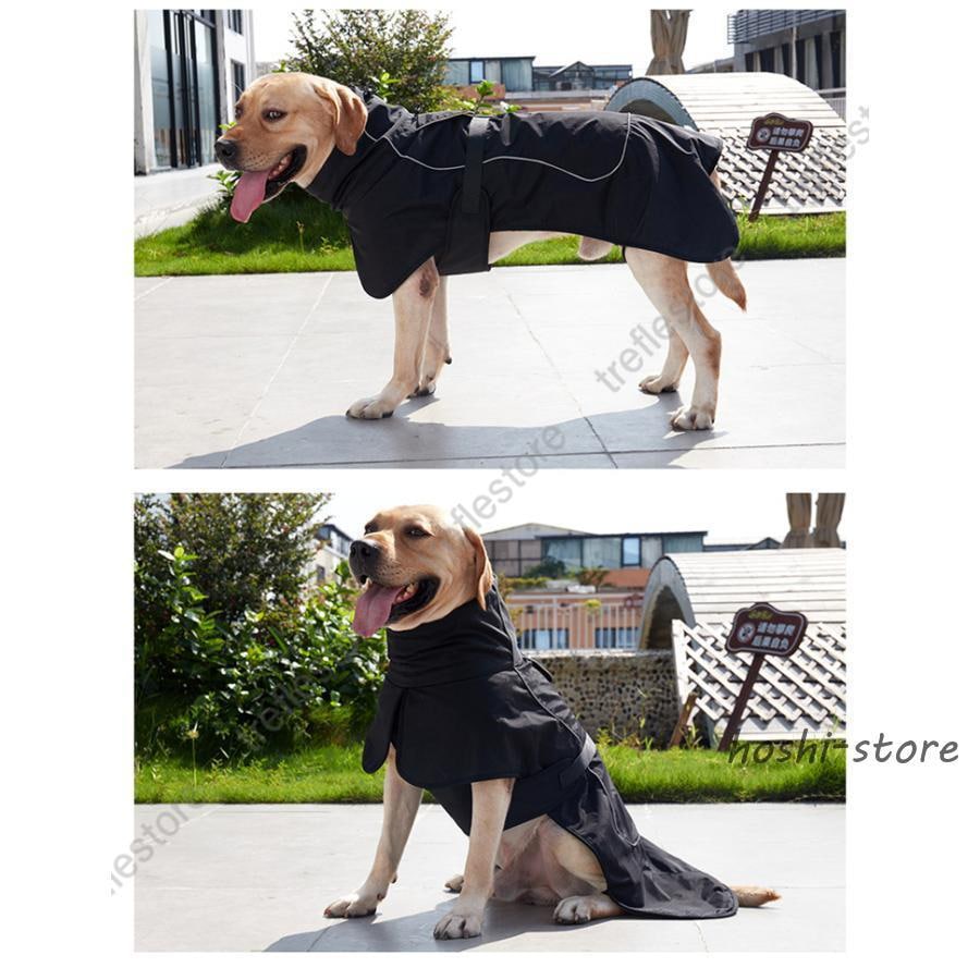大型犬 中型犬 犬 ジャケット 反射テープ付き ダウン風ジャケット ベスト ウェア ドッグウェア ペット 服 防水 防風 防寒 おしゃれ 可愛い 犬服 冬服 暖か