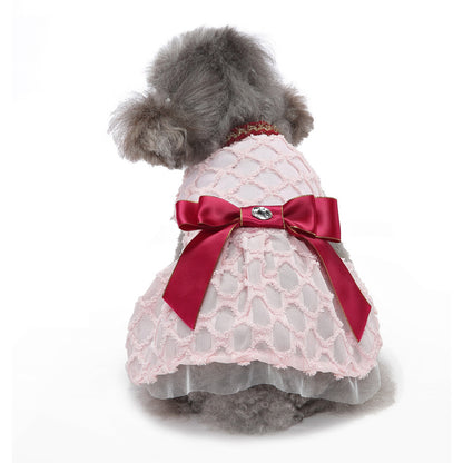 ペットウェア かわいい 犬の服装 猫と犬とペットのイブニングドレスペットの服 犬猫服　快適で可愛い 犬用品