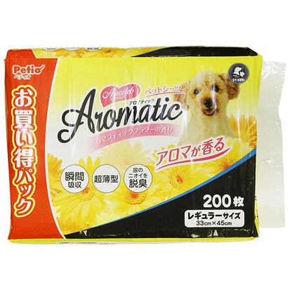<a href="https://www.qoo10.jp/gmkt.inc/Search/brand.aspx?brandno=66334" target="_blank" class="title_brand" id="btn_brand" title="ペティオ">ペティオ</a>4個入り エアセレブアロマティックペットシーツ レギュラー 200枚 800枚 お買い得パック 高分
