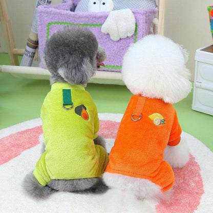 大人の魅力 犬服 ペットウェア 犬の服 厚手 Dカン付き ペット服 長袖トレーナー ペット用品 可愛い 暖かい 秋冬春 裏ボア 防寒 モコモコ ふわふわ 散歩