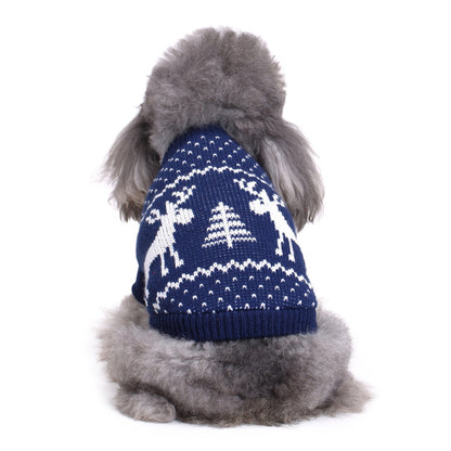 2023年新作入荷　ペット服 犬　服　Tシャツ ドッグウェア犬服クリスマス衣雪花セーターハロウィンペット服セーターヘラジカ衣犬セーター
