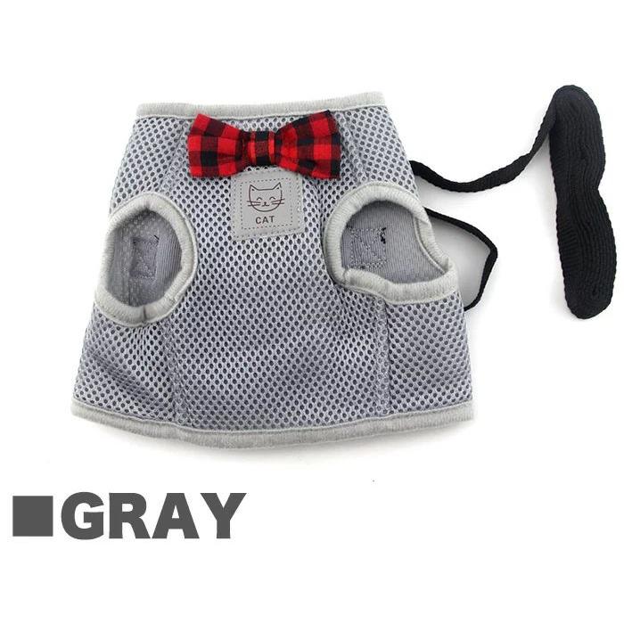 新商品プロモーション，数量限定 猫 犬 ハーネス リード ペット メッシュ 服 ウェアハーネス 胴輪 キャット ドッグ リーシュ リボン猫 犬