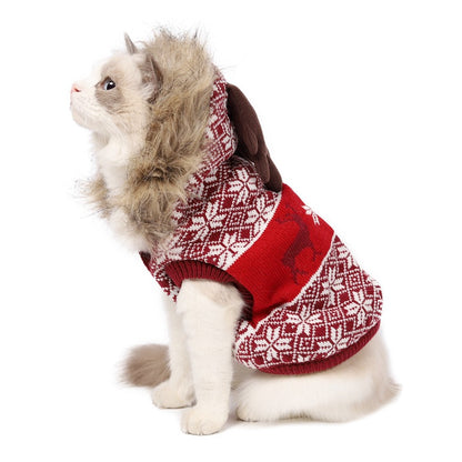 クリスマスペットセーター猫犬服テディビションエルク風小型中大型犬新大型犬セーター404
