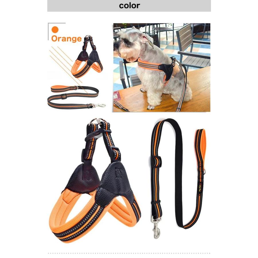 新商品プロモーション，数量限定 犬 ハーネス リード 付 ペット 胴輪 ふっくら生地 服 反射 キャット ドッグ メッシュ ドッグウェア 小型犬 大型犬 中型犬犬 ハーネス