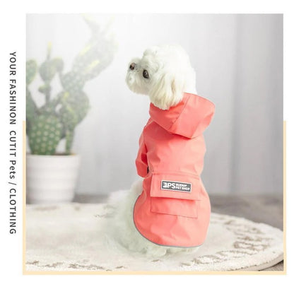 犬 レインコート レイングッズ 小型犬 カッパ フード付き ポンチョ 梅雨 雨具