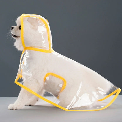 人気ペット用品犬マッキントッシュテディ中小犬新透明レインポンチョ