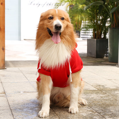 秋冬 犬 ペット服 秋冬 犬服 中型 大型犬 tシャツ 柴犬 秋田犬 中大型犬 犬洋服 コート フード付き ドッグウェア 暖かい 保温 防寒 脱毛保護 お散歩お出かけ服