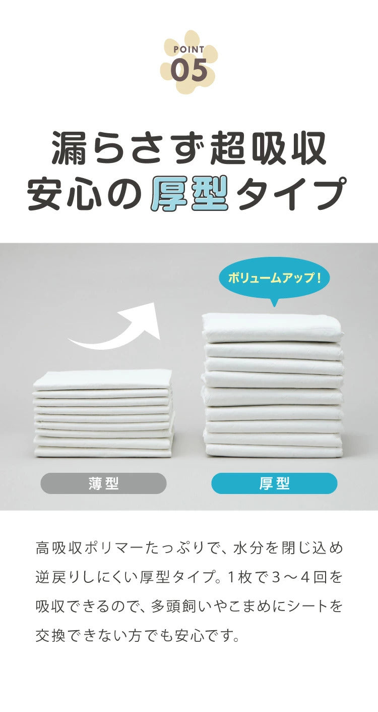 <a href="https://www.qoo10.jp/gmkt.inc/Search/brand.aspx?brandno=134820" target="_blank" class="title_brand" id="btn_brand" title="リコメン堂">リコメン堂</a>ペットシーツ レギュラー 400枚 ワイド 200枚 スーパーワイド 100枚 超厚型 炭入り 大容量 超吸収 消臭 脱臭 抗菌