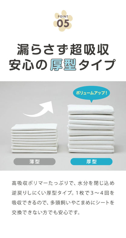 <a href="https://www.qoo10.jp/gmkt.inc/Search/brand.aspx?brandno=134820" target="_blank" class="title_brand" id="btn_brand" title="リコメン堂">リコメン堂</a>ペットシーツ レギュラー 400枚 ワイド 200枚 スーパーワイド 100枚 超厚型 炭入り 大容量 超吸収 消臭 脱臭 抗菌
