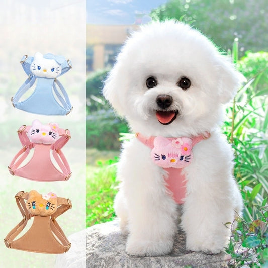 おしゃれ 犬用 ペット用品 ネコ用ハーネス 犬用ハーネス 86 お散歩 簡単装着 ハーネスリードセット 猫用 2点セット 犬 小型犬 中型犬 リーシュ 胴輪 ハーネス お出かけ リード ペットハーネス