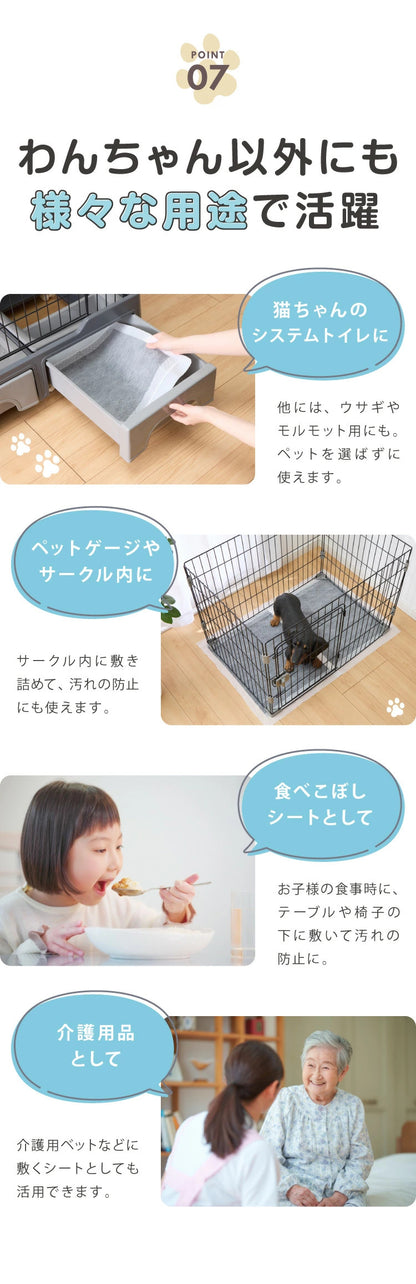 <a href="https://www.qoo10.jp/gmkt.inc/Search/brand.aspx?brandno=134820" target="_blank" class="title_brand" id="btn_brand" title="リコメン堂">リコメン堂</a>ペットシーツ 炭入り 薄型 レギュラー 800枚 ワイド 400枚 スーパーワイド 200枚 大容量 まとめ買い 犬 猫 超吸収 消臭 脱臭 トイレシート トイレシーツ ペットシート 使い捨て 業務用