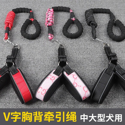 ZスポットミディアムおよびラージドッグリーシュV字型反射フォームハンドルゴールデンレトリバーラージド