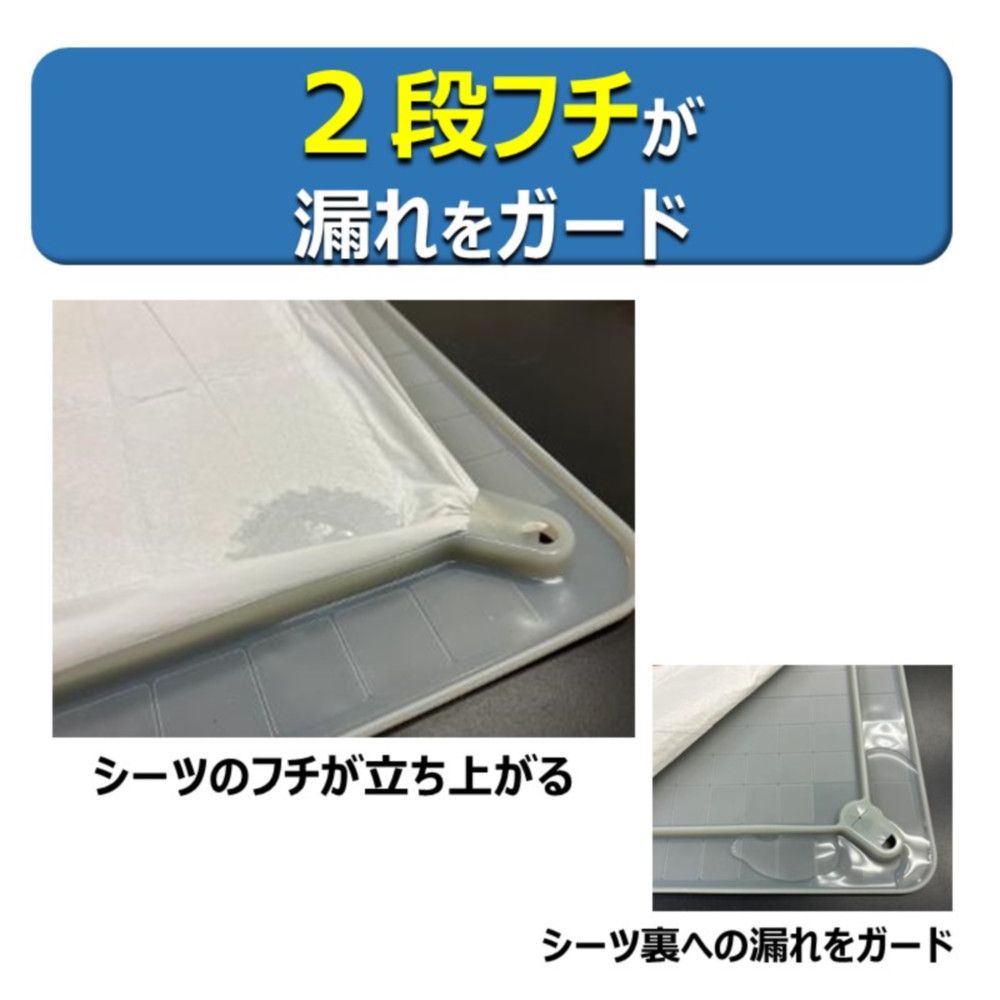 <a href="https://www.qoo10.jp/gmkt.inc/Search/brand.aspx?brandno=105700" target="_blank" class="title_brand" id="btn_brand" title="アース・ペット">アース・ペット</a>トイレマット モレないガード ワイド グレー 犬用 ペット用品