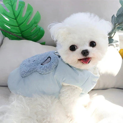犬服 春秋冬 可愛らしい 防寒着 テディ 厚手 冬用 牽引可能 子犬 服装 秋冬