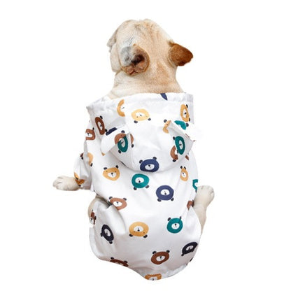 レインコート 小型犬 ドッグウェア フード付き レインウェア ペット 雨具 着脱簡単 柴犬 チワワ ドッグ 散歩 旅行 お出かけ