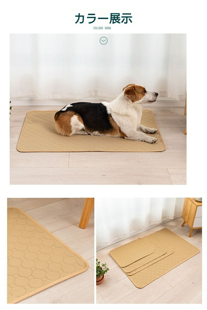 洗えるペットシーツ 洗える 滑り止め 犬シーツ ワイド おしっこシート ペットシーツ 消臭 丸ごと洗える 下敷きマット 四重構造 漏れ防止 速乾 中型 大型 犬 猫 犬用 おしっこパッド エ
