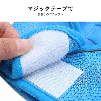 犬ウェアハーネス リードセット ネコ ワンちゃん 大人気 上品 全サイズ リードメッシュハーネス 愛犬 反射板 散歩 安心 マジックテープ