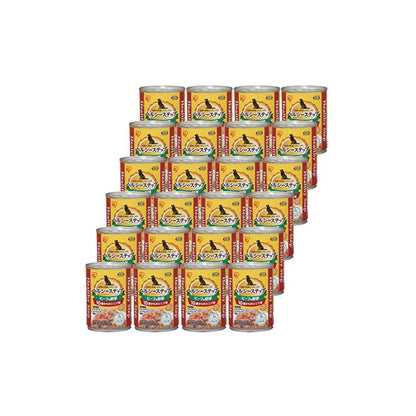 【即納】アイリスオーヤマ ヘルシーステップ 10歳以上用ビーフ&野菜 犬用 375g24個セット