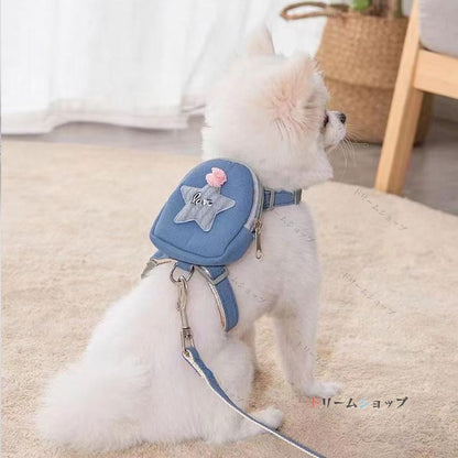 丈夫 散歩 引き ハーネスリード 犬 リード 持ちやすい リード リード 猫 猫用 三つサイズ 猫 散歩 犬 かわいい ハーネス ロープ