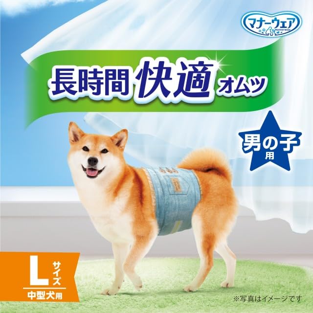 マナーウェア 長時間快適オムツ 男の子用 L 36枚