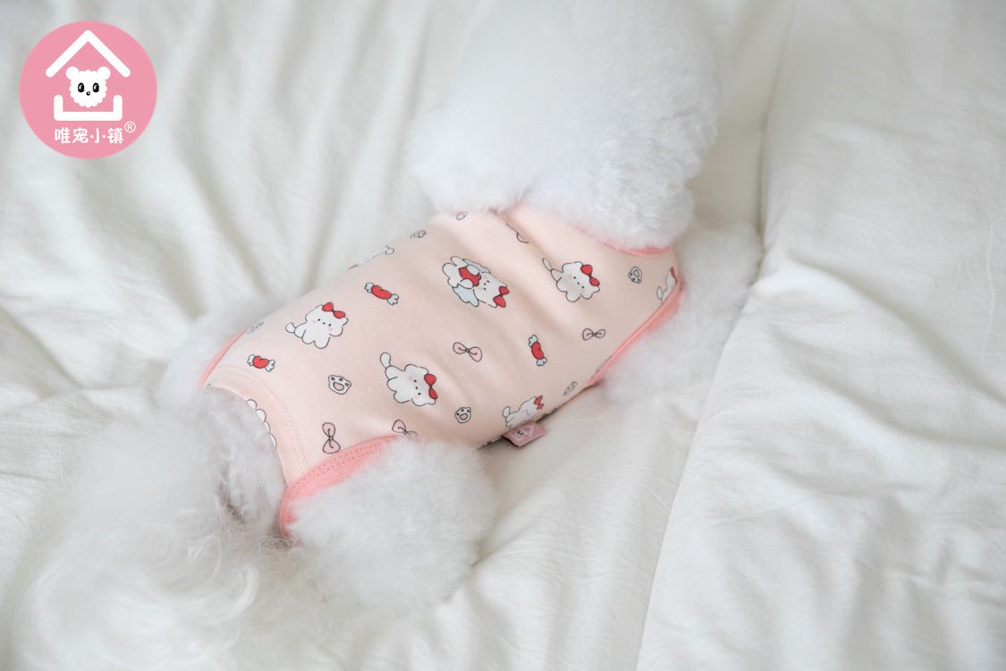【新作犬猫服 登場】 犬服 ペット服 犬 洋服 春秋新作かわいいペット服犬猫服ペット服ノースリーブ服