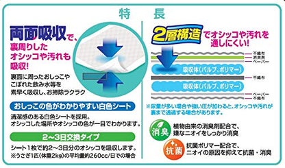 クリーンモフ 小動物用ケージ専用両面吸収シート 20シート (x 1)