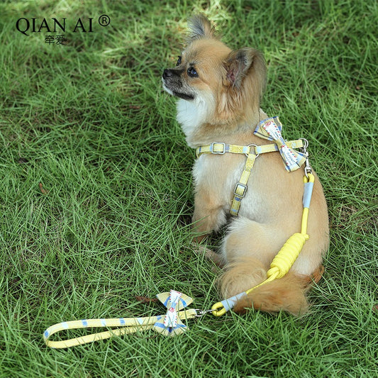 ペットハーネス シンプル お散歩 犬 小型犬 ハーネスリードセット 猫用 中型犬 簡単装着 お出かけ 161 ハーネス 犬用ハーネス リーシュ 胴輪 ペット用品 軽量 おしゃれ リード ネコ用ハーネス