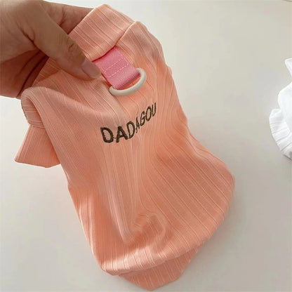 [犬 服]犬 洋服 ins人気商品 クールで滑らかなペットの春と夏のベストTシャツ猫犬犬二本足の服