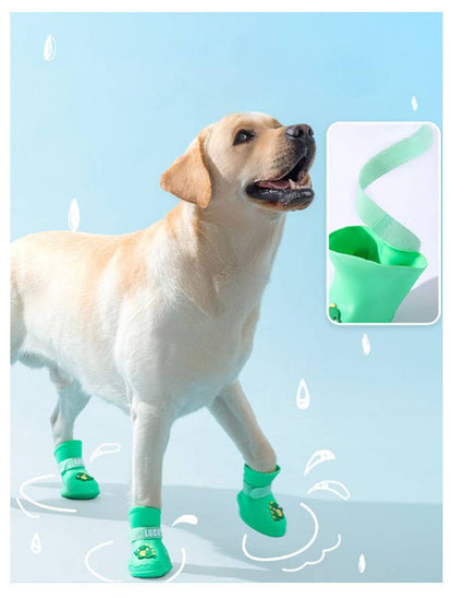 キャンペーン履かせやすい 犬 ブーツ 靴 脱げない 散歩用 犬用靴 犬靴 レインシューズ 防水 肉球保護 滑り止め 犬の靴 レインブーツ ドッグシューズ 怪我 足舐め プロテクション 犬 スポーツ 介