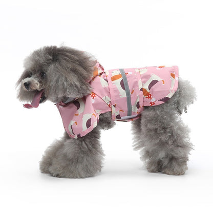 人気足付き犬用レインポンチョ オールインクルーシブ牽引可 中型犬 大型犬 ペット マッキントッシュ