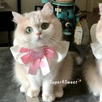 【3+1枚 / 5+2枚】超人気のインスタイルフラワービブ猫唾液タオル純粋な手作り犬用ビブペット織りネックスカーフ