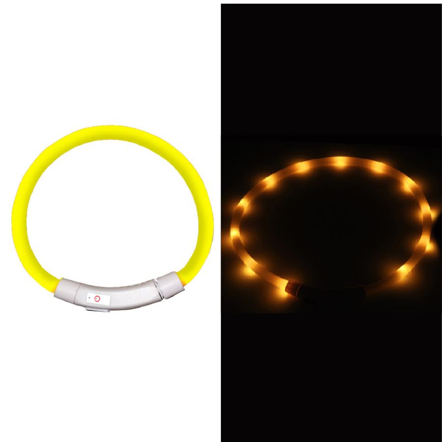 中型 猫 首輪 小型 ペット 大型 LED 充電式 光る 犬 ライト カラー