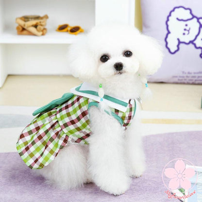 大人の魅力 ペット 服 安い 犬 春 夏 ノースリーブ チェック ワンピース かわいい 可愛い ハイブランド 猫 ドッグウェア