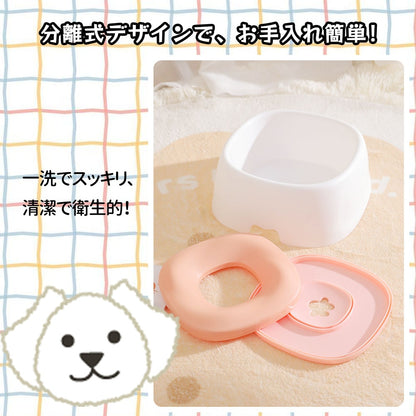 【当日発送】ペット給水器 水飲み器 犬用 猫用 こぼれない 水飲み 電池不要 お手入れ簡単 便利 おしゃれ 可愛い QB-01