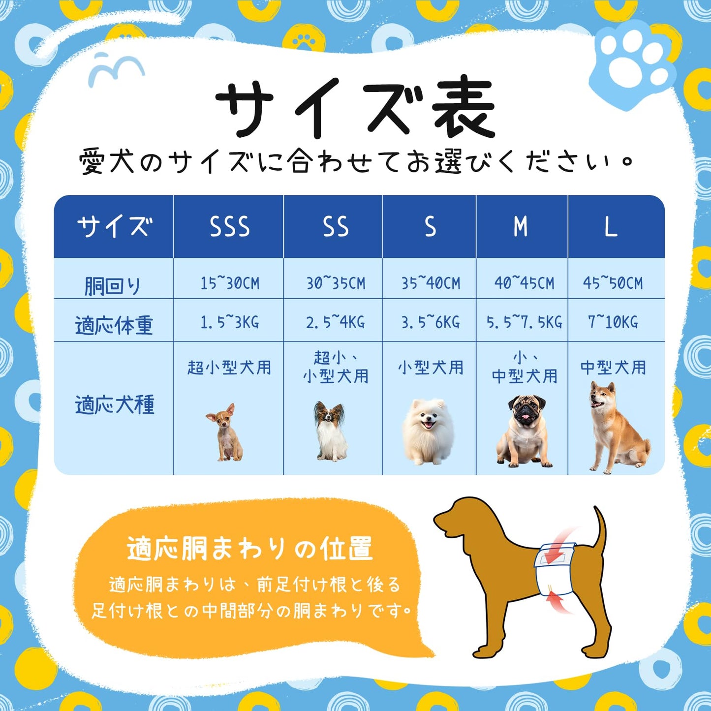 <a href="https://www.qoo10.jp/gmkt.inc/Search/brand.aspx?brandno=137797" target="_blank" class="title_brand" id="btn_brand" title="FURRYLIFE">FURRYLIFE</a>Furrylife 犬用オムツ 男の子用 ペットオムツ 小型・中型犬用 Mサイズ 42個入り
