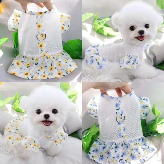 大人気 上品 ペット 服 安い 犬 春 夏 花 柄 ワンピース かわいい 可愛い ハイブランド 猫 ドッグ ウェア