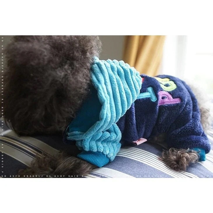 人気 ペットウェア 犬の服 ペット服 秋冬 暖かい ふわふわ 可愛い 四足 選べる ２色 メール便対応